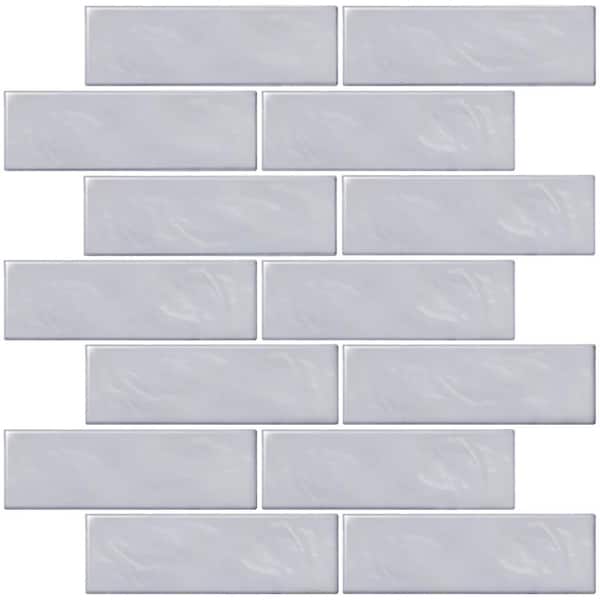 La Riviera Blanc 2.5x8 White Ceramic Subway Tile