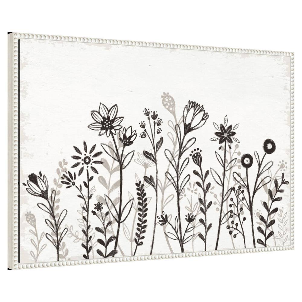 Amanti Art 33"x23" Our Nest IX Florals by Janelle Penner Framed Canvas Wall Art Print: Modern Botanical Lithograph, Polystyrene Frame