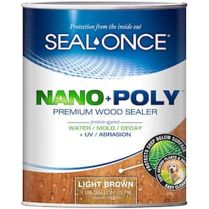 Seal-Once 1 Gal. Light Brown Ready Mix Exterior Penetrating Wood Stain and Sealer