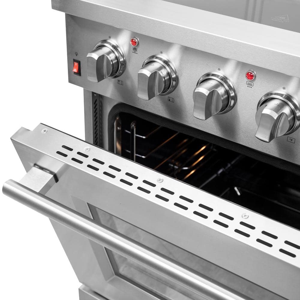Galiano 30-inch Stainless Steel Freestanding Electric Range with Air Fryer