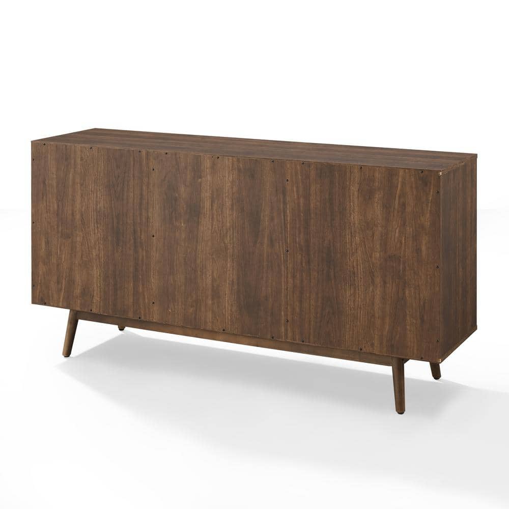 Lucas Walnut Mid-Century Modern Sideboard with Drawers