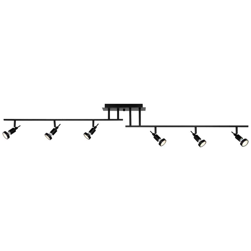 Viper 62'' Black 6-Light Dimmable LED Ceiling Track Kit