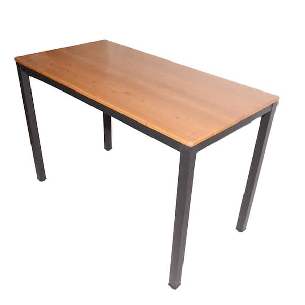 GOJANE 47.24 in. Rectangle Light Coffee Classic Wood Grain Dining Table (Seats 4)