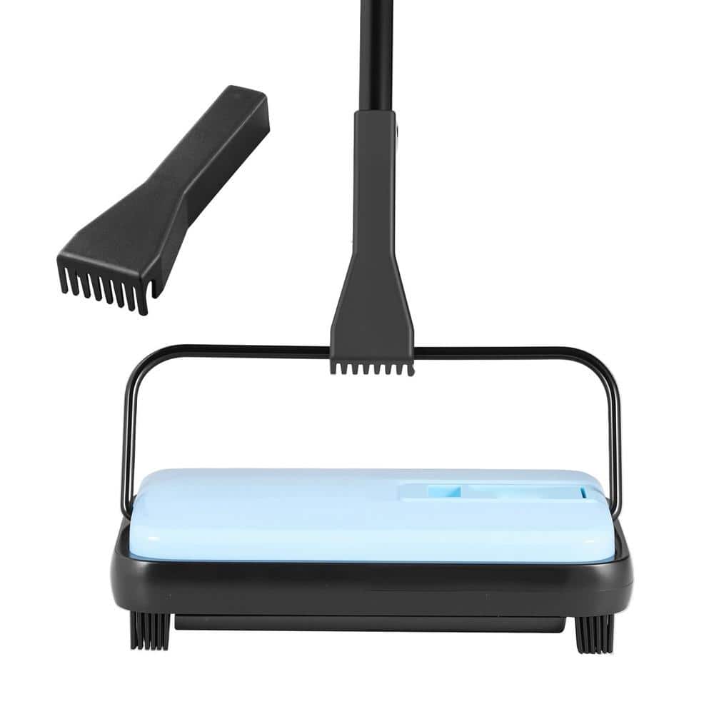 Carpet Sweeper Manual, Floor Sweeper with 300 ml Dustbin Capacity Easy to Empty, 6.7 in. Cleaning Width price history on PriceWatchPro