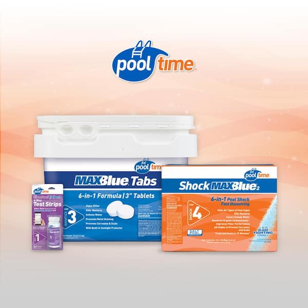 Pool Time 67025PTM 3 item count MAXBlue Medium Pool Bundle Pool Chlorinating - 1