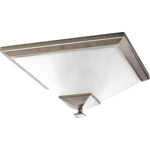 North Park 2-Light Brushed Nickel Flush Mount