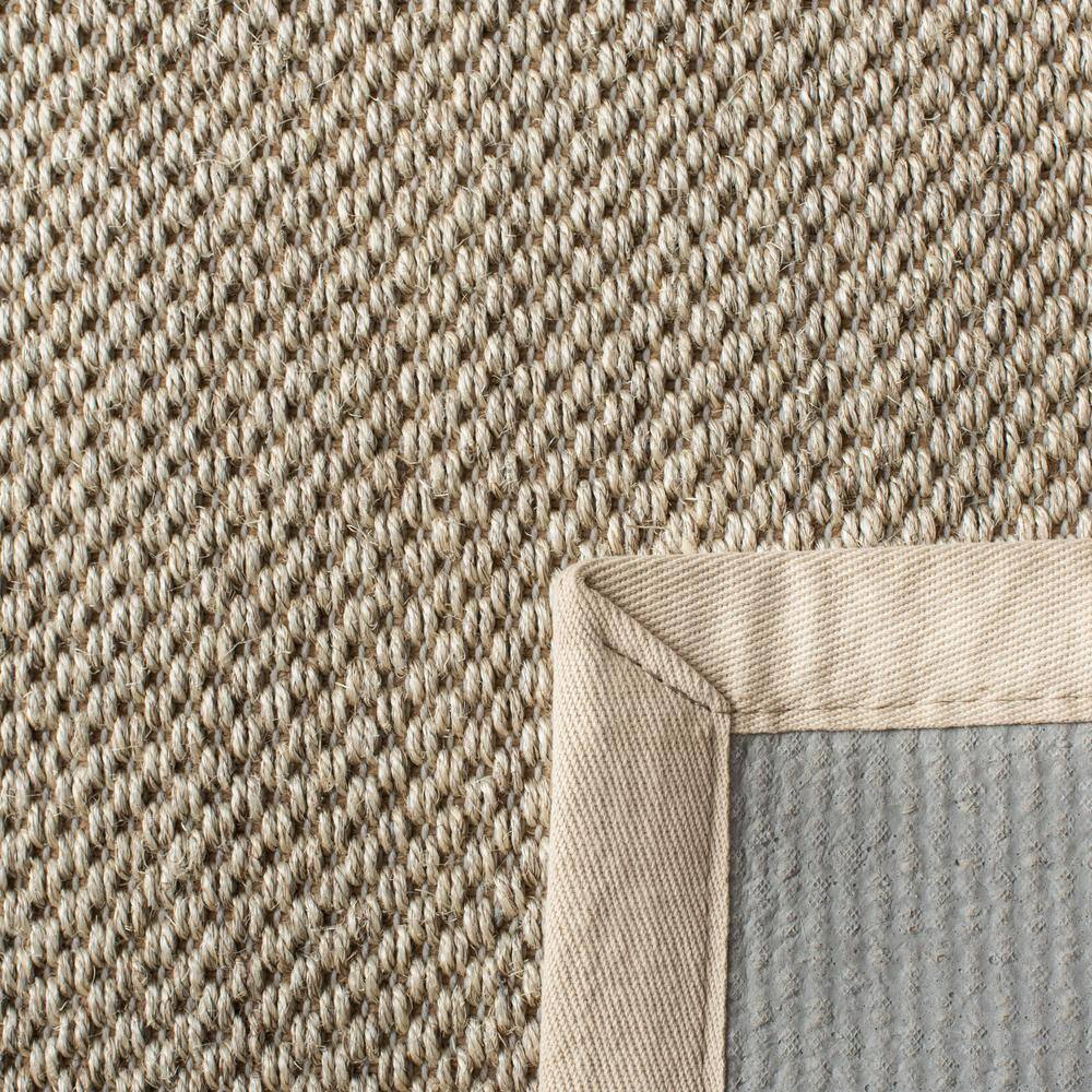 Marble Beige Hand-Knotted Natural Fiber Area Rug, 4' x 6'