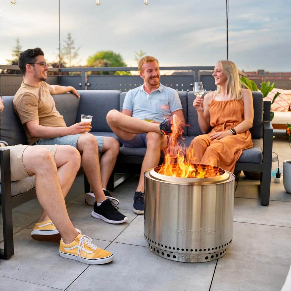 Stainless Steel Pellet Adapter for Outdoor Fire Pit