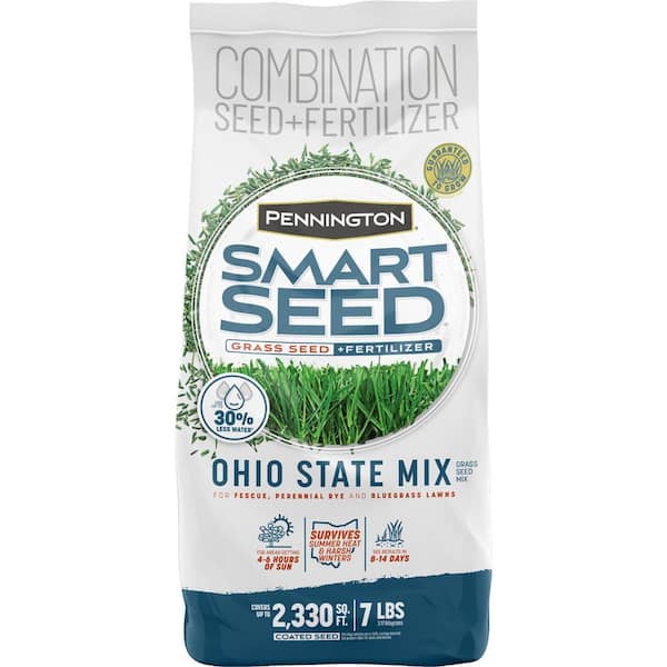 Pennington Smart Seed Ohio 7 lb. 2,330 sq. ft. Grass Seed and Lawn Fertilizer