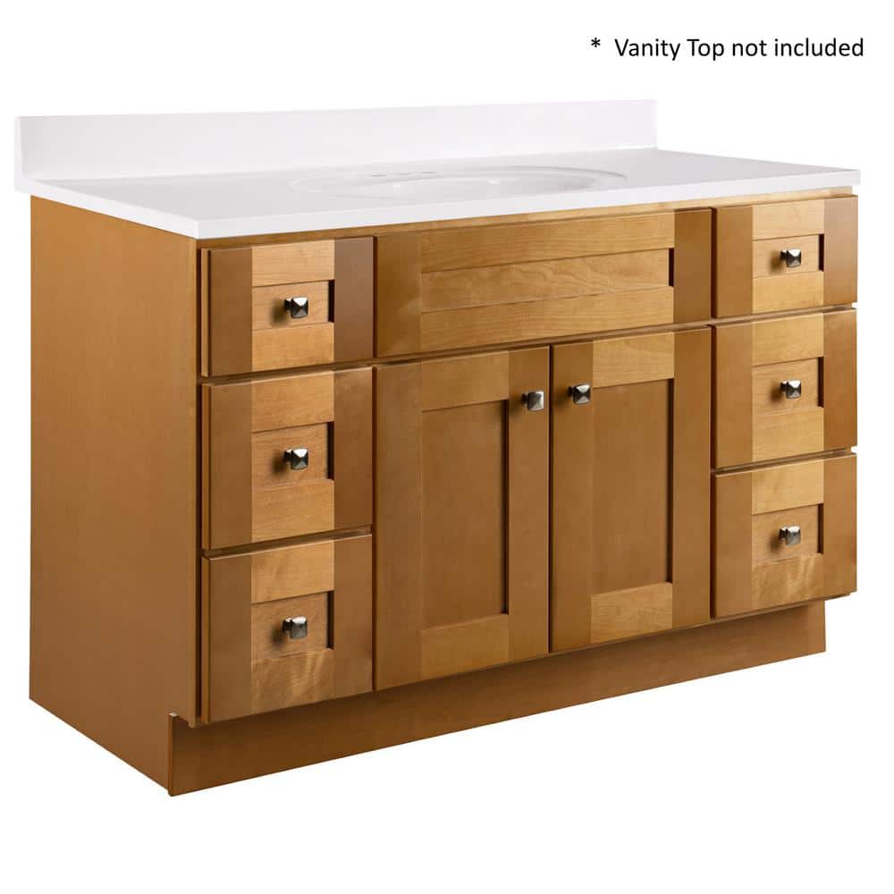 Brookings 48 Inch Modern Birch Freestanding Bathroom Vanity