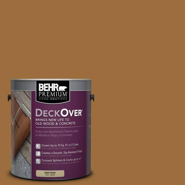 BEHR Premium DeckOver 1 gal. #SC-146 Cedar Solid Color Exterior Wood and Concrete Coating