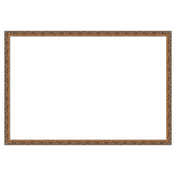Antique Bronze 38 in. x 26 in. Wood Framed Dry Erase Magnetic Memo Board