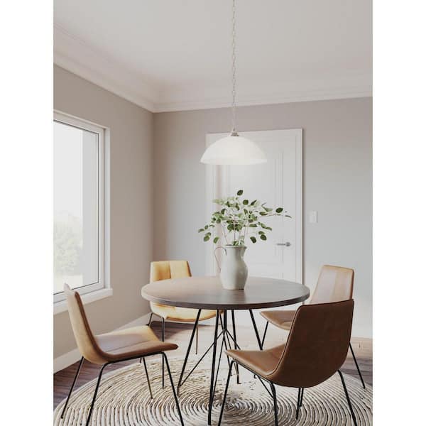 Classic 1-Light Brushed Nickel Pendant