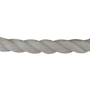 Twisted Nylon Anchor Line with Thimble - 3/8 in. x 150 ft., White