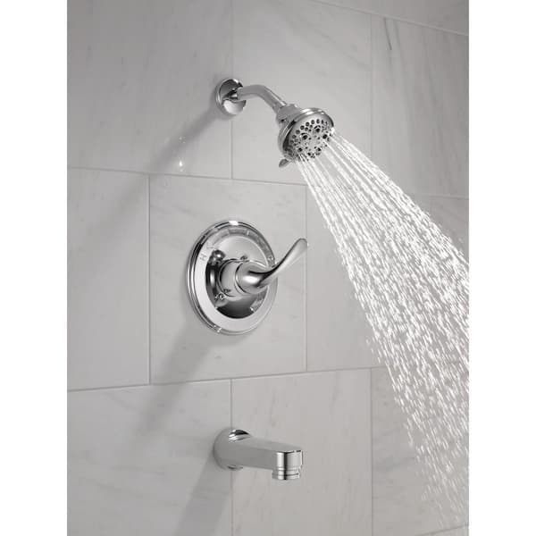 Classic 1-Handle Tub and Shower Faucet Trim Kit in Chrome (Valve Not Included)