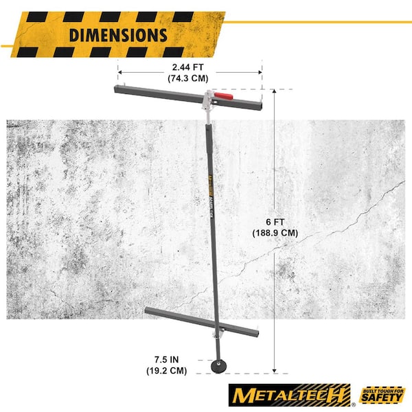 MetalTech Jobsite 6 ft. Scafflock Safety Brakes, Stabilizing