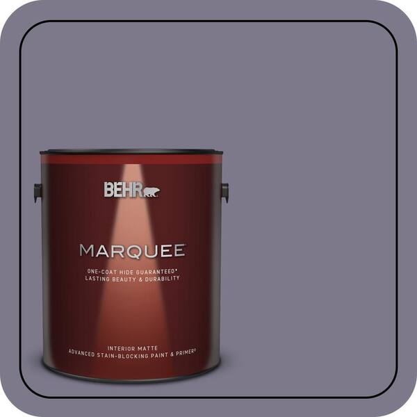 BEHR MARQUEE 1 gal. #N560-5 Solitaire One-Coat Hide Matte Interior Paint & Primer