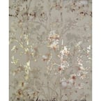 大学 割引 York Wallcoverings 56.9 sq. ft. Khaki Shimmering Foliage アート写真