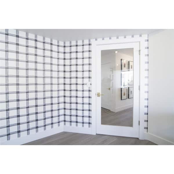 32 in. x 96 in. 1-Lite Solid Core MDF Primed Interior Door Slab