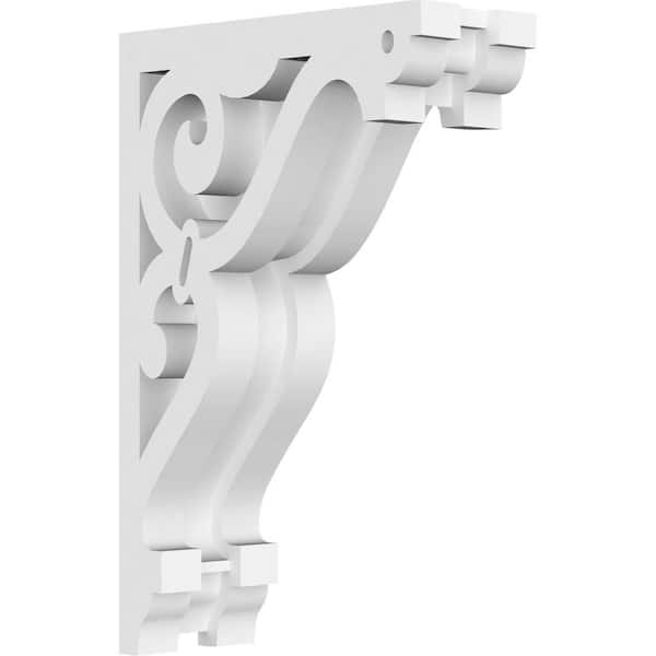 Ekena Millwork 1-7/8 in. x 7 in. x 4-1/2 in. PVC Finley Corbel