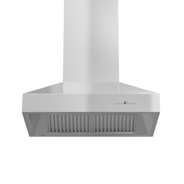 30 in. 700 CFM Ducted Vent Wall Mount Range Hood in Stainless Steel