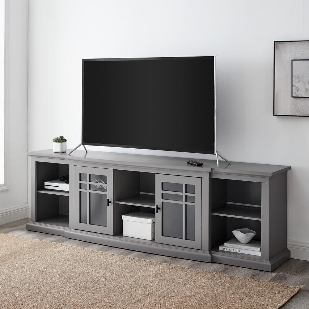 シロ wa/ter INSENCE STAND blue gray Walker Edison Furniture Company 80 in. Transitional Grey