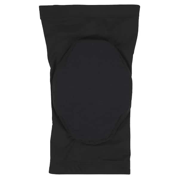 ProFlex Black Padded Foam Soft Shell Knee Sleeves with Pull Over Closure Light-Weight - Med/Large (Pair)