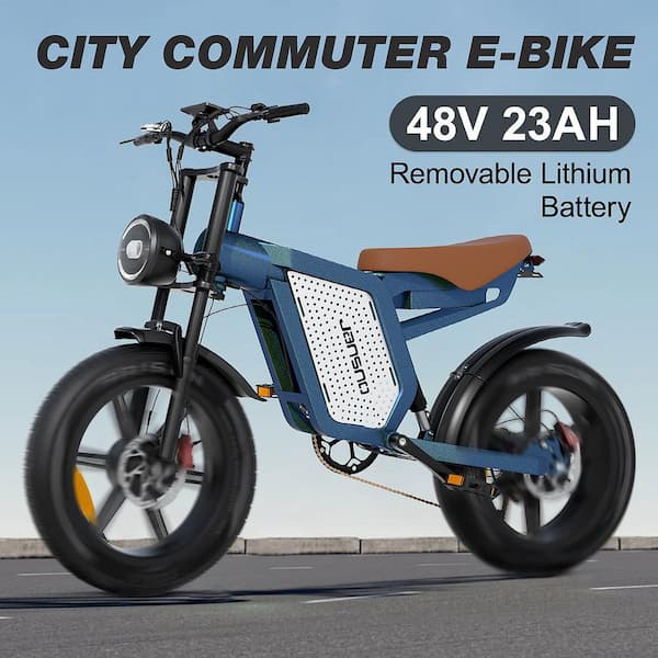 Zeus Ruta 20 750-Watt Folding Electric Bike Fat Tire 48-Volt