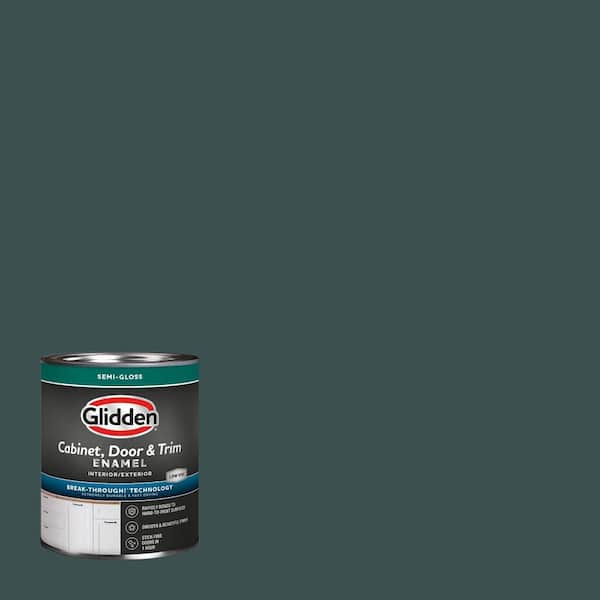 1 qt. PPG1145-7 Night Watch Semi-Gloss Door, Trim and Cabinet Paint