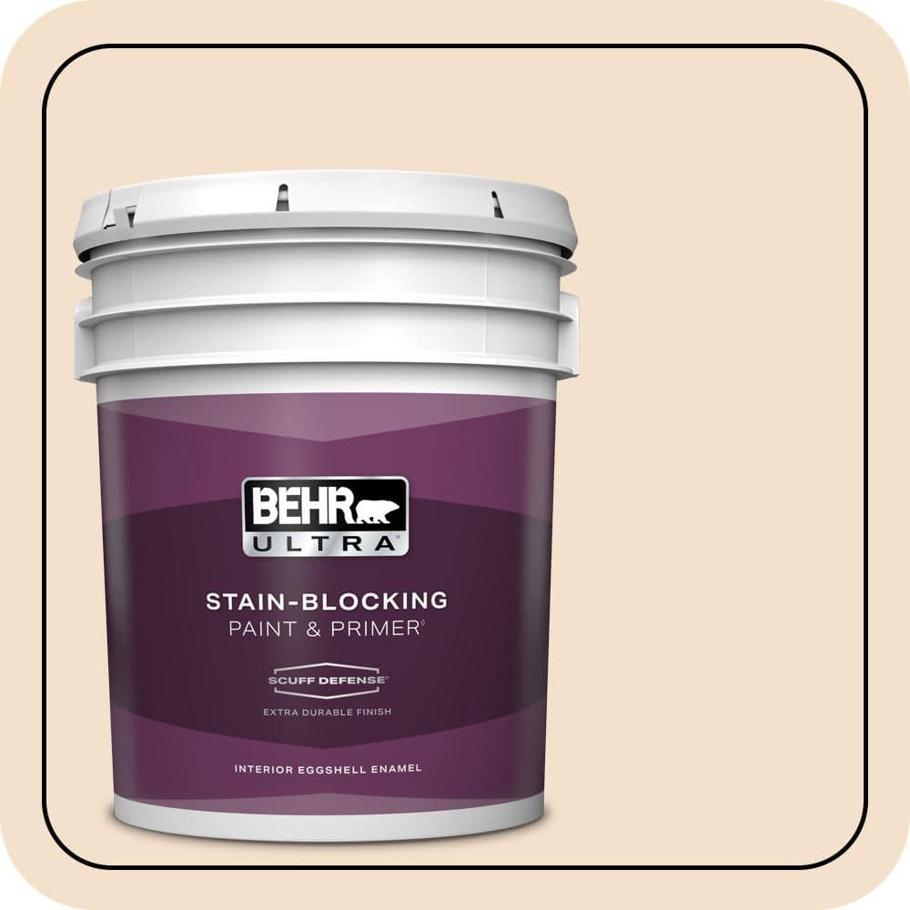 5 gal. #BWC-08 Pebble Cream Extra Durable Eggshell Enamel Interior Paint & Primer price history on PriceWatchPro
