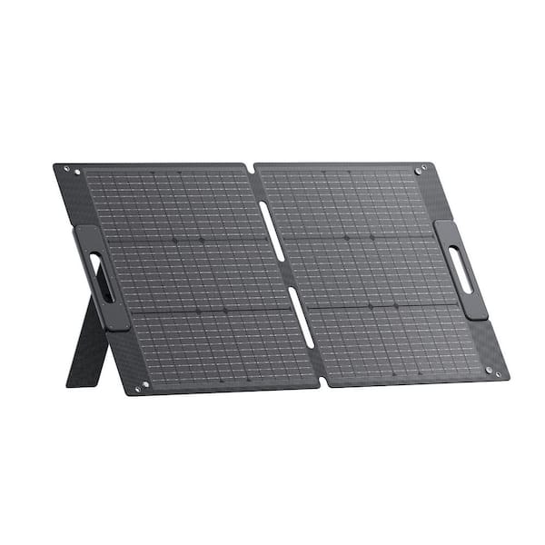 100-Watt Monocrystalline Silicon Foldable Portable Solar Panel with 24.62-Volt Output for Power Station /Generator