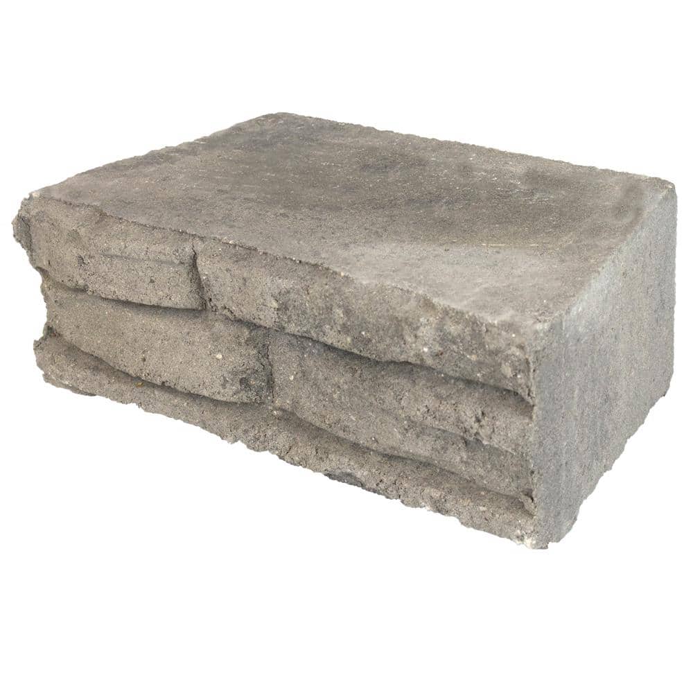 Oldcastle 4 in. x 12 in. x 8 in. Platinum Gray Concrete Retaining