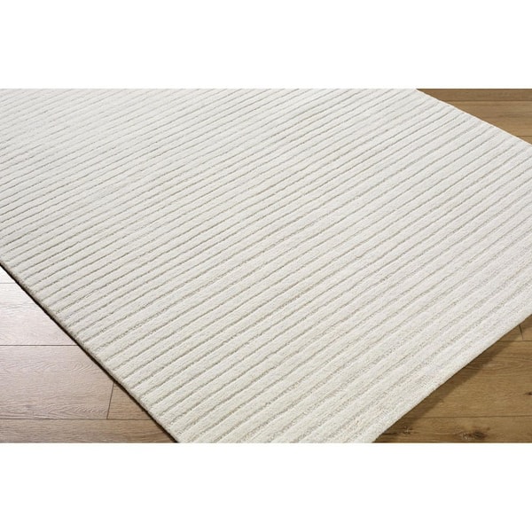 Benchcraft Off-White Cottage Striped 9 ft. x 12 ft. Area Rug