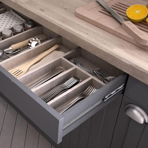 6 Pairs of 14 in. Drawer Slides Side Mount Rails, Heavy Duty Full Extension Steel Track, 100 lbs. Load Capacity