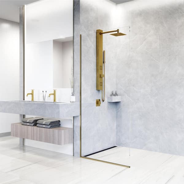 VIGO Orchid 39 in. H x 4 in. W 2-Jet Shower Panel System with