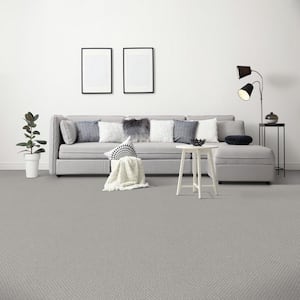 Dark Paradise - Crave - Gray 25 oz. SD Polyester Loop Installed Carpet