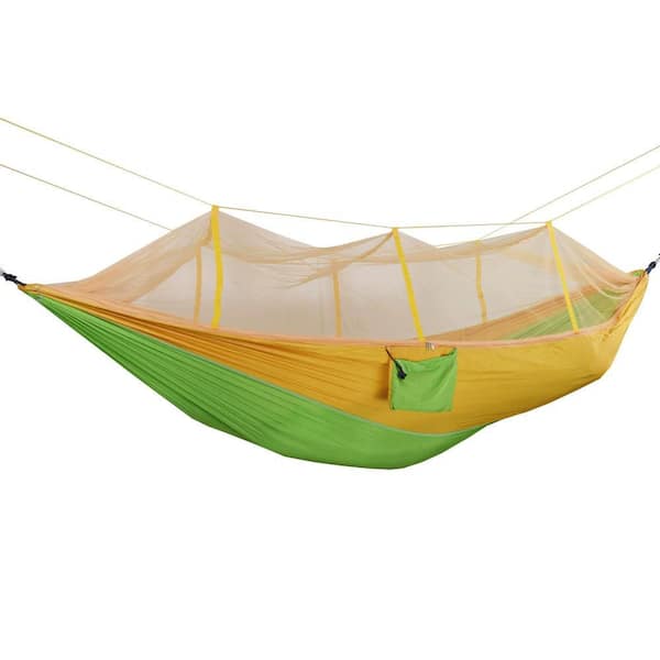 8.5 ft. Portable Hammock with mosquito net in Orange