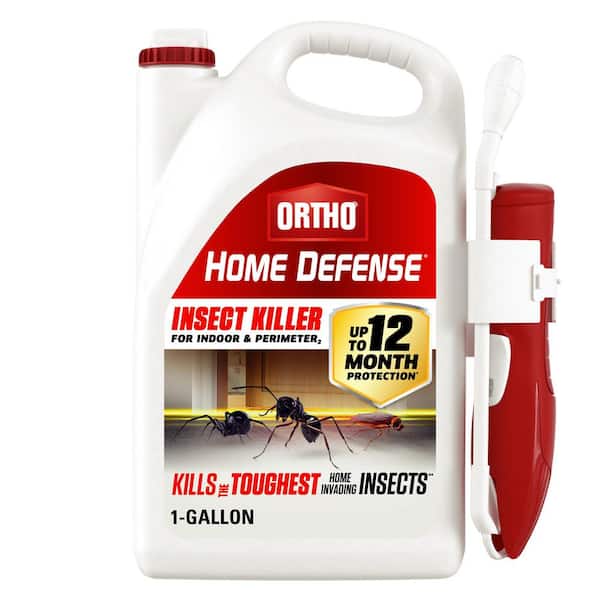 Home Defense Insect Killer for Indoor and Perimeter 2 with Comfort Wand, 1 Gal., Controls Ants, Roaches, and Spiders