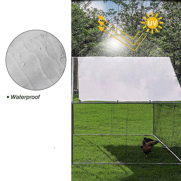 120 in. x 156 in. x 79 in. Walk-In Chicken Coop Waterproof Chicken Cage