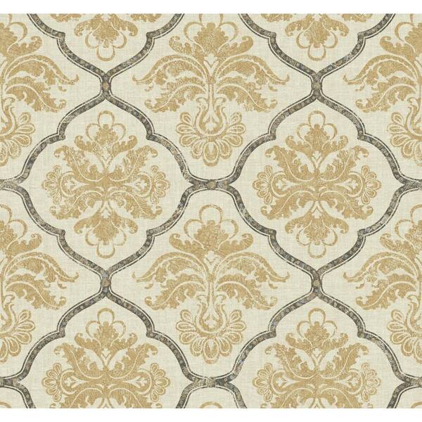 York Wallcoverings Framed Damask Paper Strippable Wallpaper (Covers 60.75 sq. ft.)