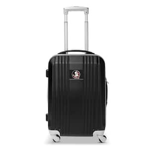 NCAA Florida State 21 in. Black Hardcase 2-Tone Luggage Carry-On Spinner Suitcase