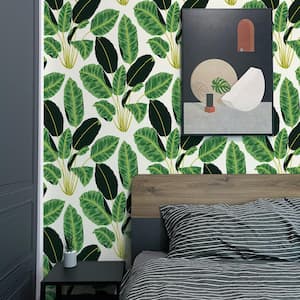 Driselle Green Floral Green Wallpaper Sample