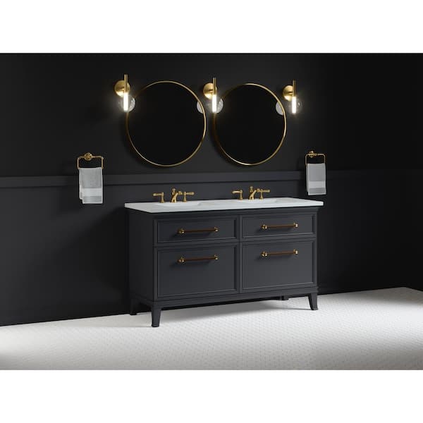KOHLER Artifacts 60 in. W x 21.9 in. D x 34.5 in. H Bathroom Vanity Cabinet without Top in Slate Grey