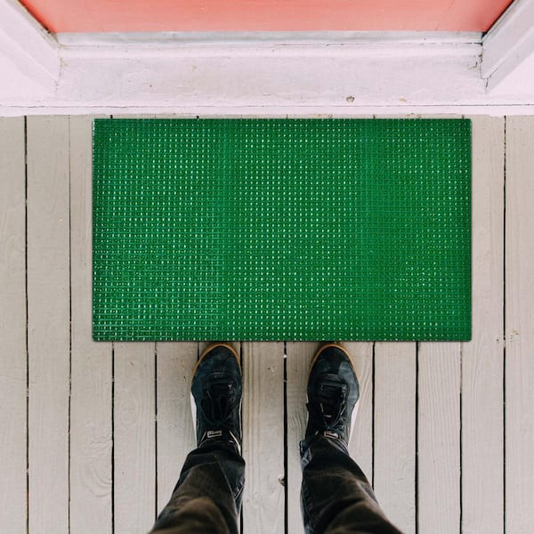 ニラ　マットシート EVIDECO French home goods Evideco 16 in. x 24 in. Green Outdoor