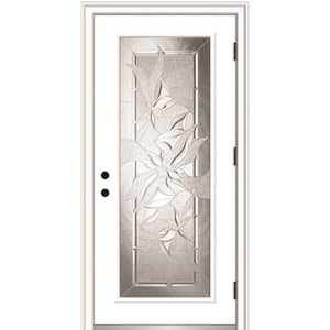 Mmi Door 36 In X 80 In Severe Weather Right Hand Low E Impact Glass Full Lite Clear Primed Fiberglass Prehung Front Door Z020358r The Home Depot