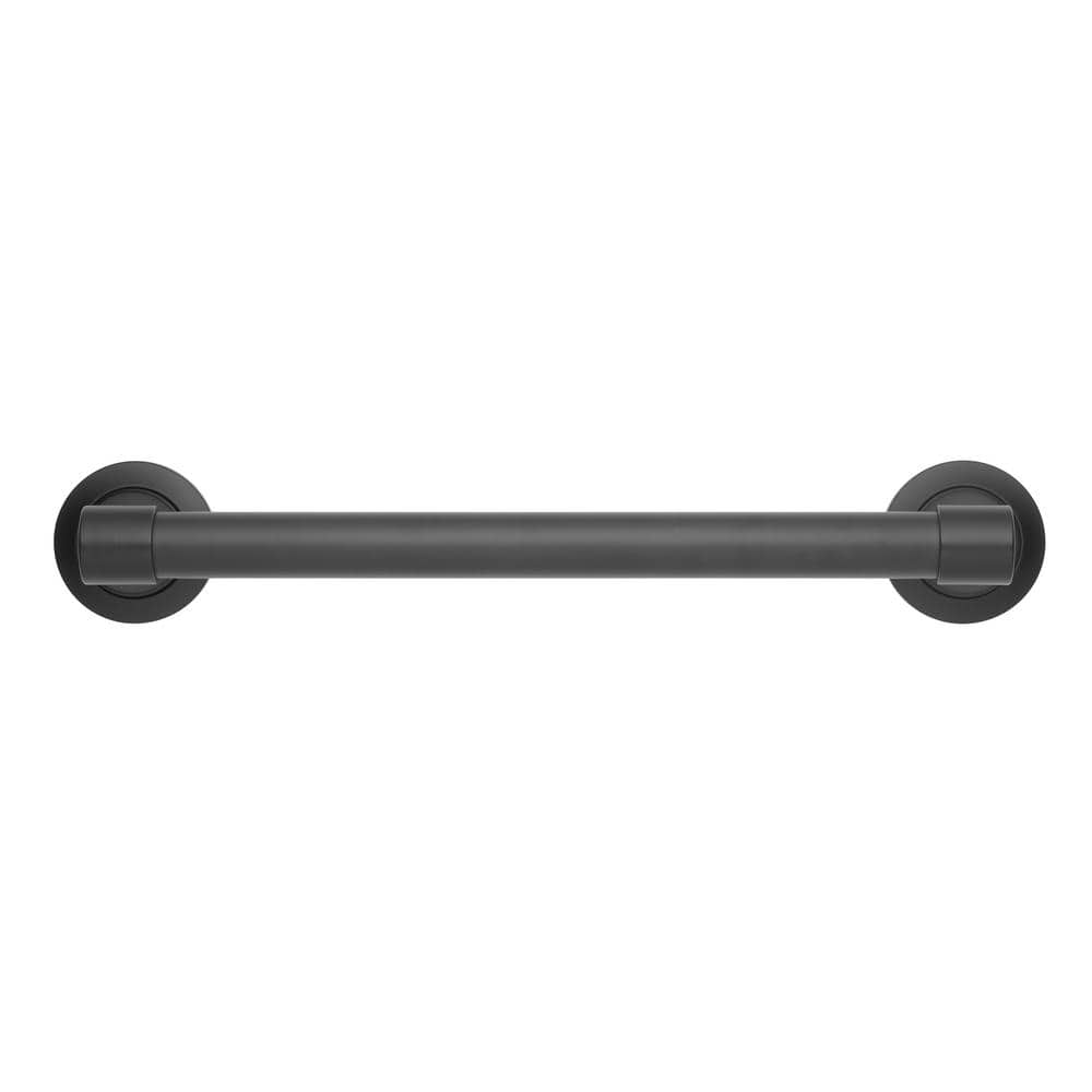 Matte Black 24" Stainless Steel Bathroom Grab Bar