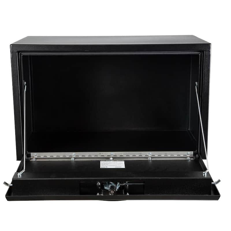 18 in. x 18 in. x 30 in. Matte Black Textured Steel Underbody Truck Tool Box