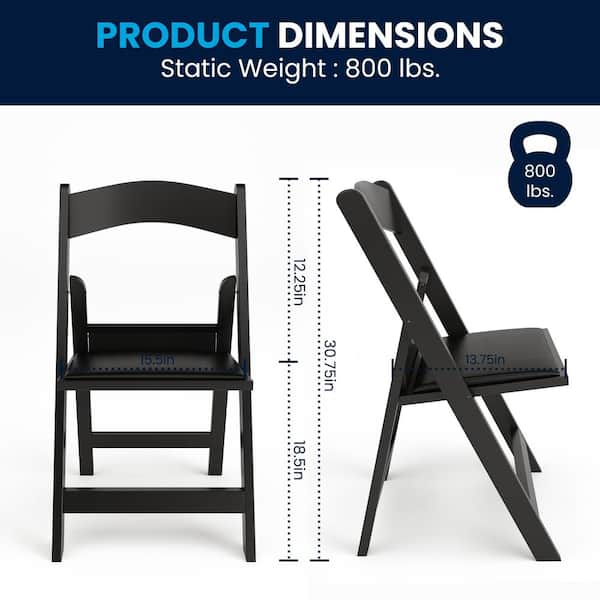 Flash Furniture Hercules Series 1000 lb. Capacity Black Resin Flash Furniture Hercules Series 1000 lb. Capacity Black Resin