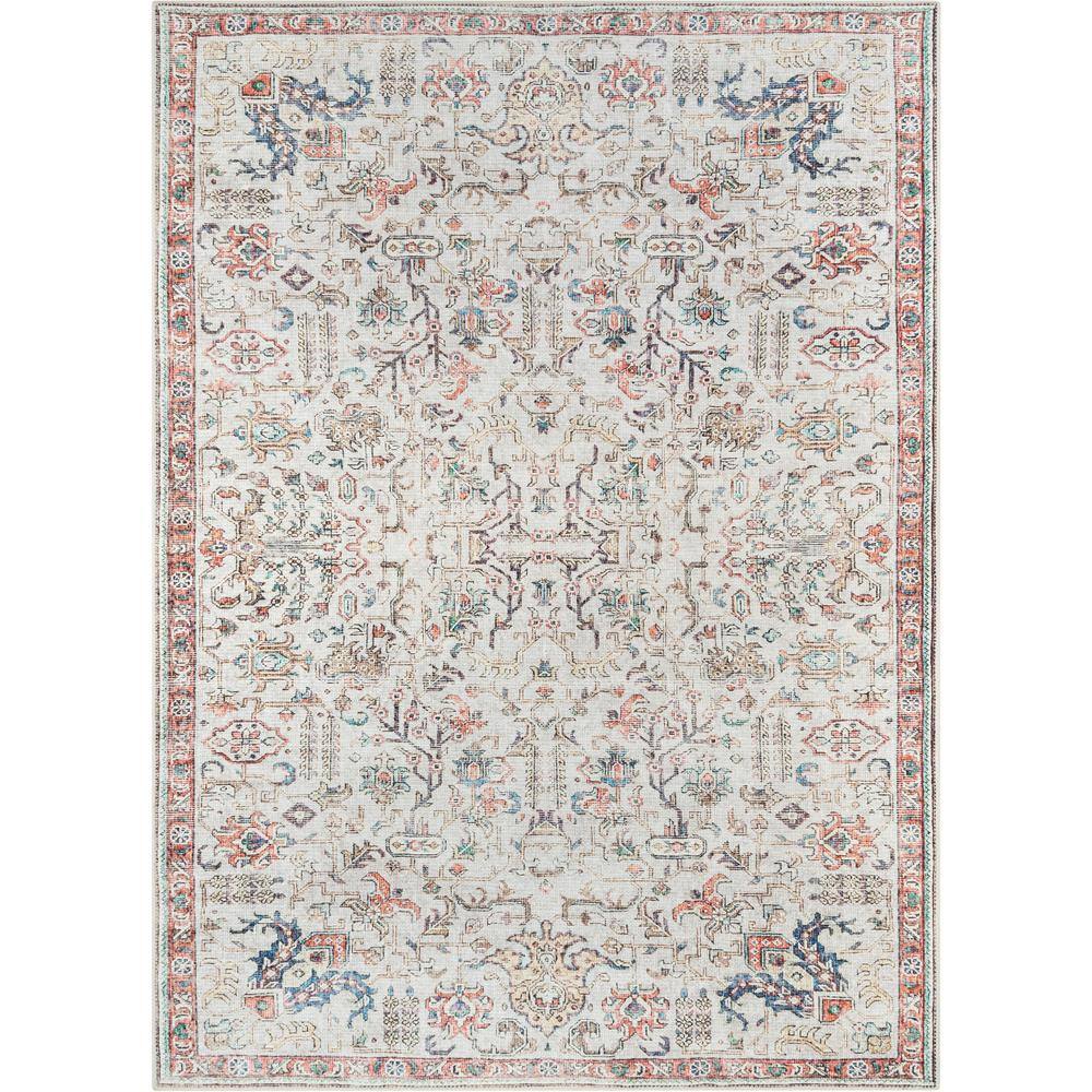 Lotus Pomona Ivory 3 ft. 11 in. x 5 ft. 3 in. Vintage Medallion Oriental Area Rug price history on PriceWatchPro