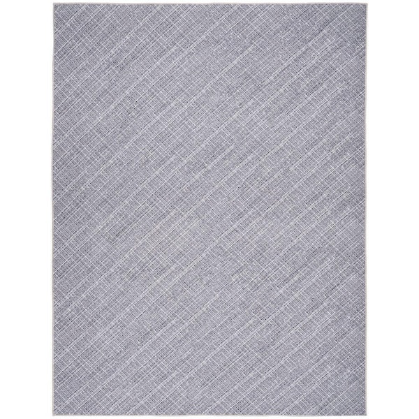 Nourison Washables Grey 5 ft. x 7 ft. Abstract Contemporary Area Rug